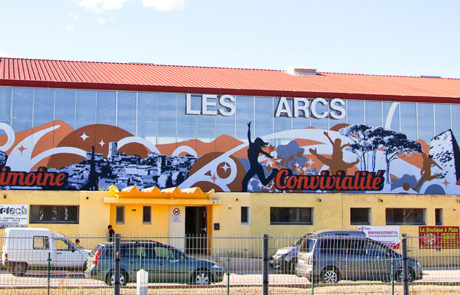fresques interactives aux Arcs-sur-Argens, Salle polyvalente